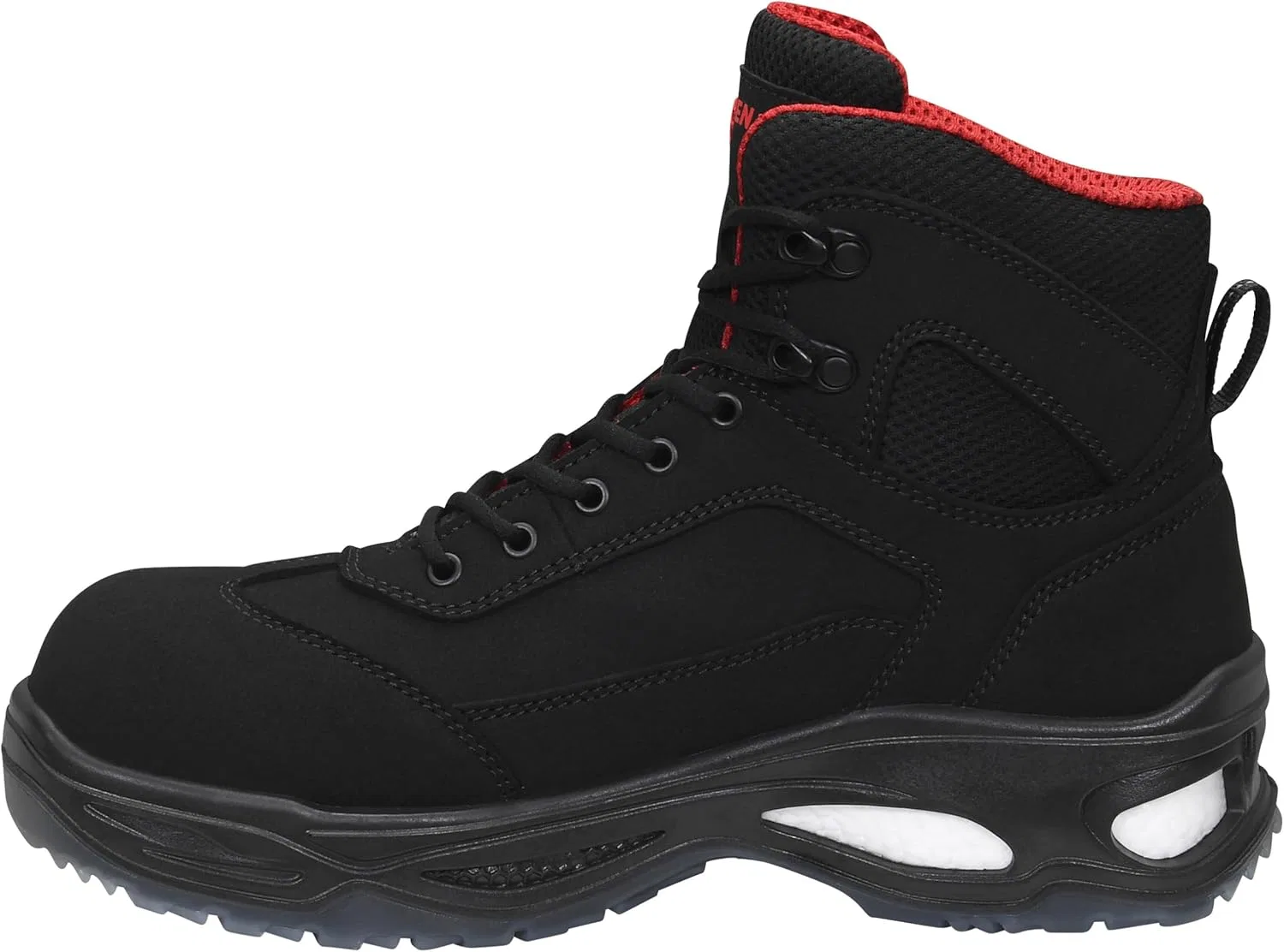 Защитная обувь ELTEN Owen Black Mid ESD S2, женская и мужская, текстильная, с композитным защитным носком (легче стального), легкая, классическая — фото 3