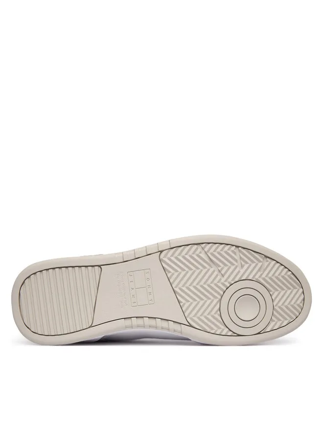 Tommy Jeans Кожаные кроссовки TJM Cupsole EM0EM01660, белый — фото 4