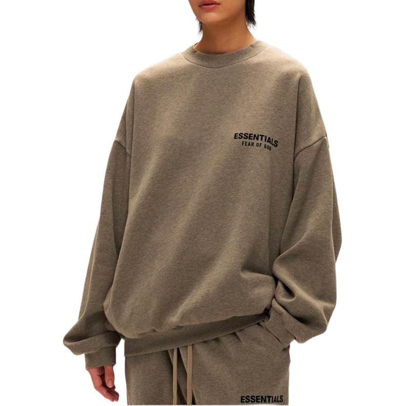 Флисовая водолазка FW24 Fear Of God Essentials, Тёмный пыльно-серый/Вересково-серый — фото 4