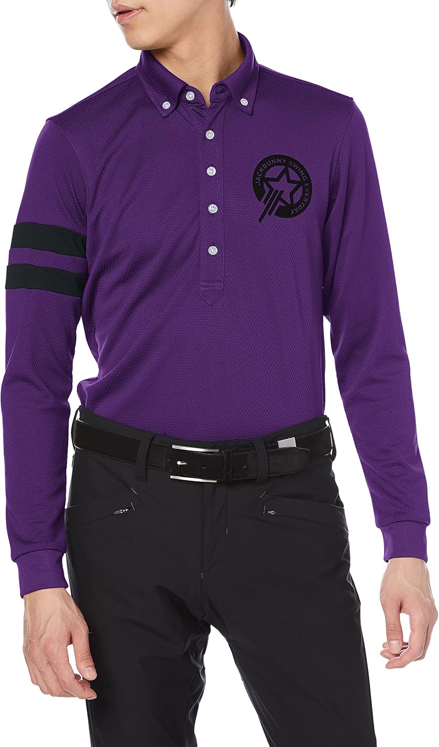 

Мужская рубашка-поло с длинным рукавом Jack Bunny 262-1261941 (на пуговицах) / для гольфа, фиолетовый