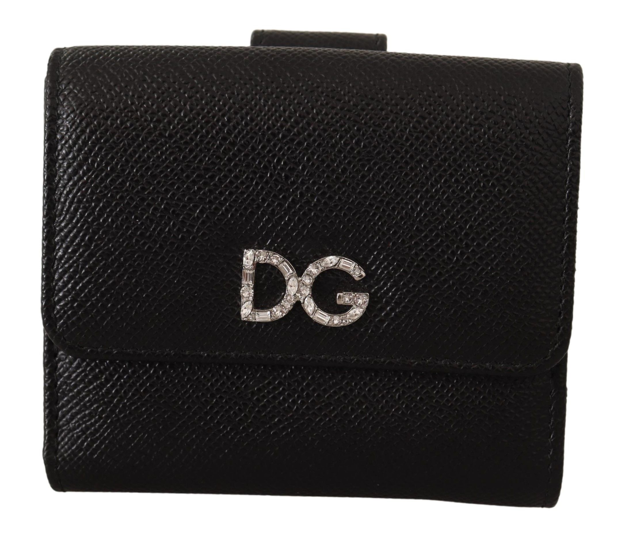 

Кошелек из черной кожи с кристаллами Dolce & Gabbana