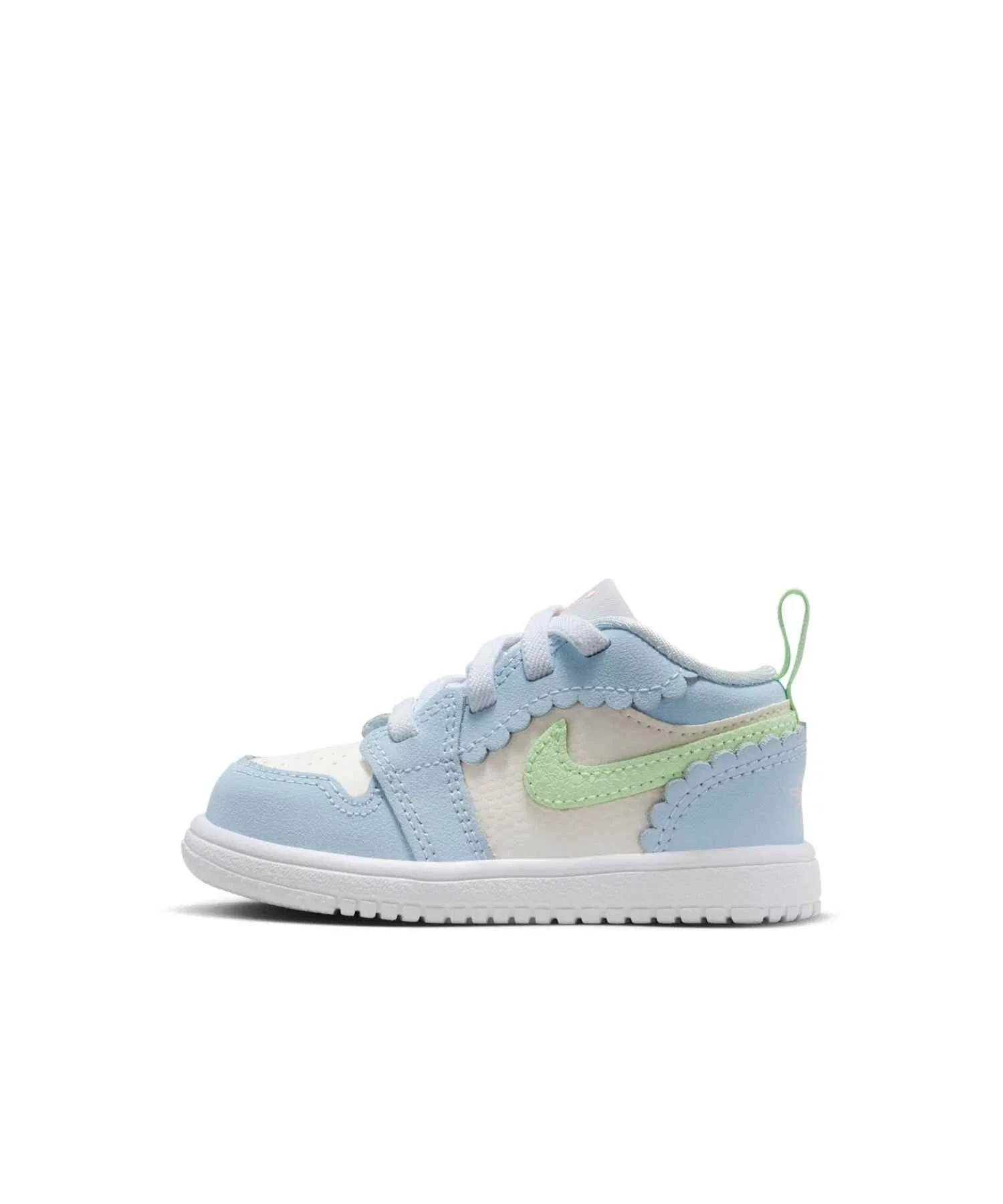 Детские кроссовки Jordan 1 Low Alt SE из кожи и синтетики с липучками, Half Blue