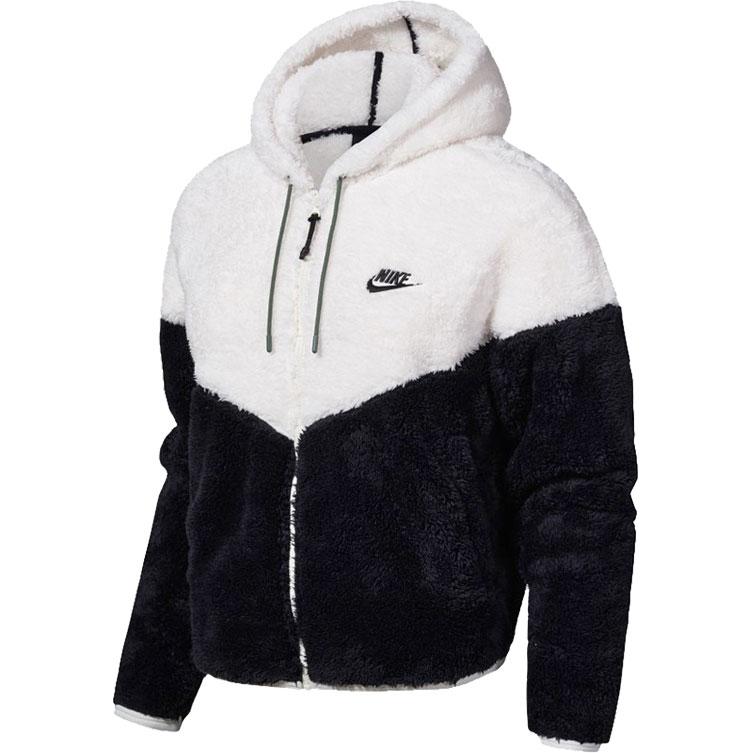 

Короткое пальто женское черно-белое Nike