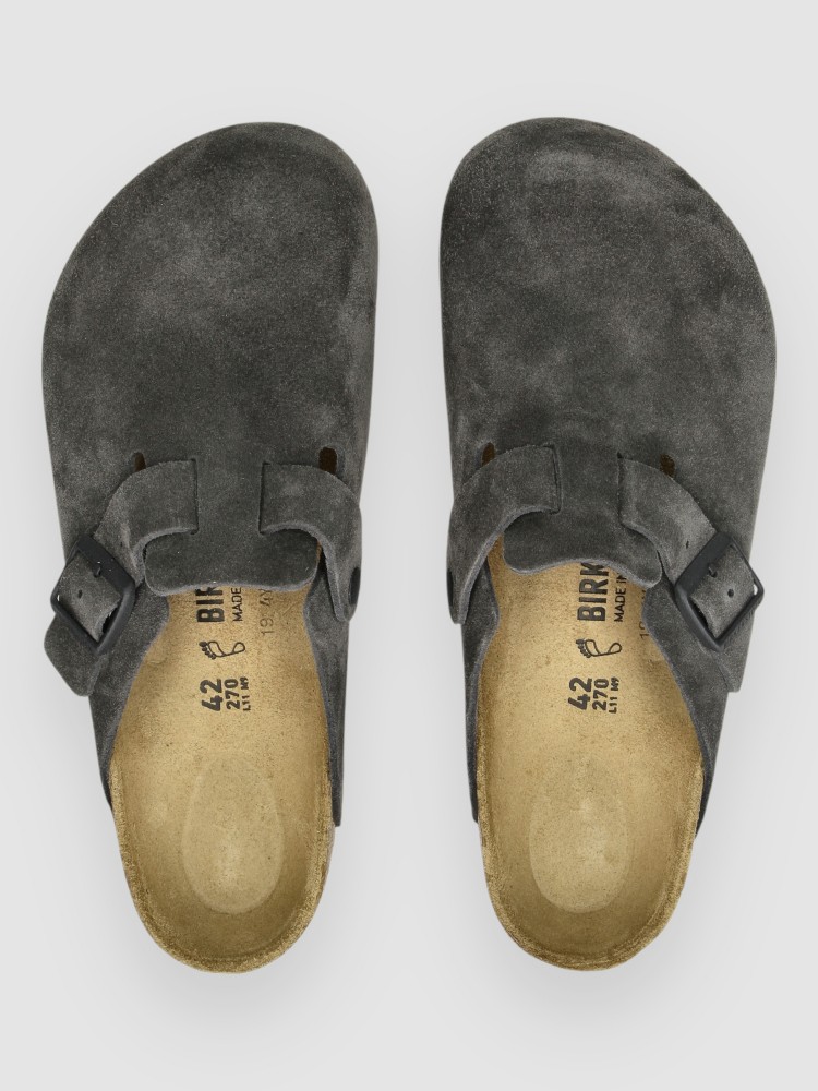 Сандалии Birkenstock Boston Suede Leather Sandalen, velvet grey — фото 4
