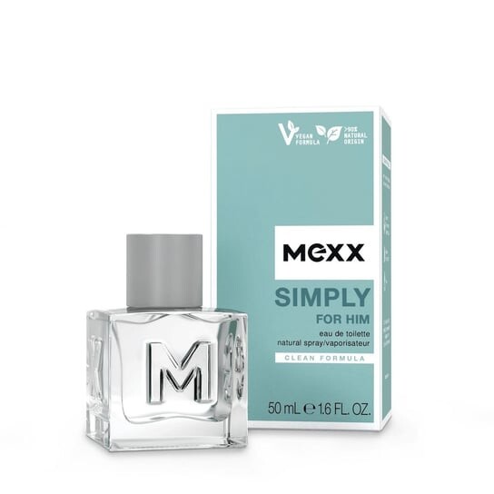 

Веганская туалетная вода для мужчин, 50 мл Mexx, Simply