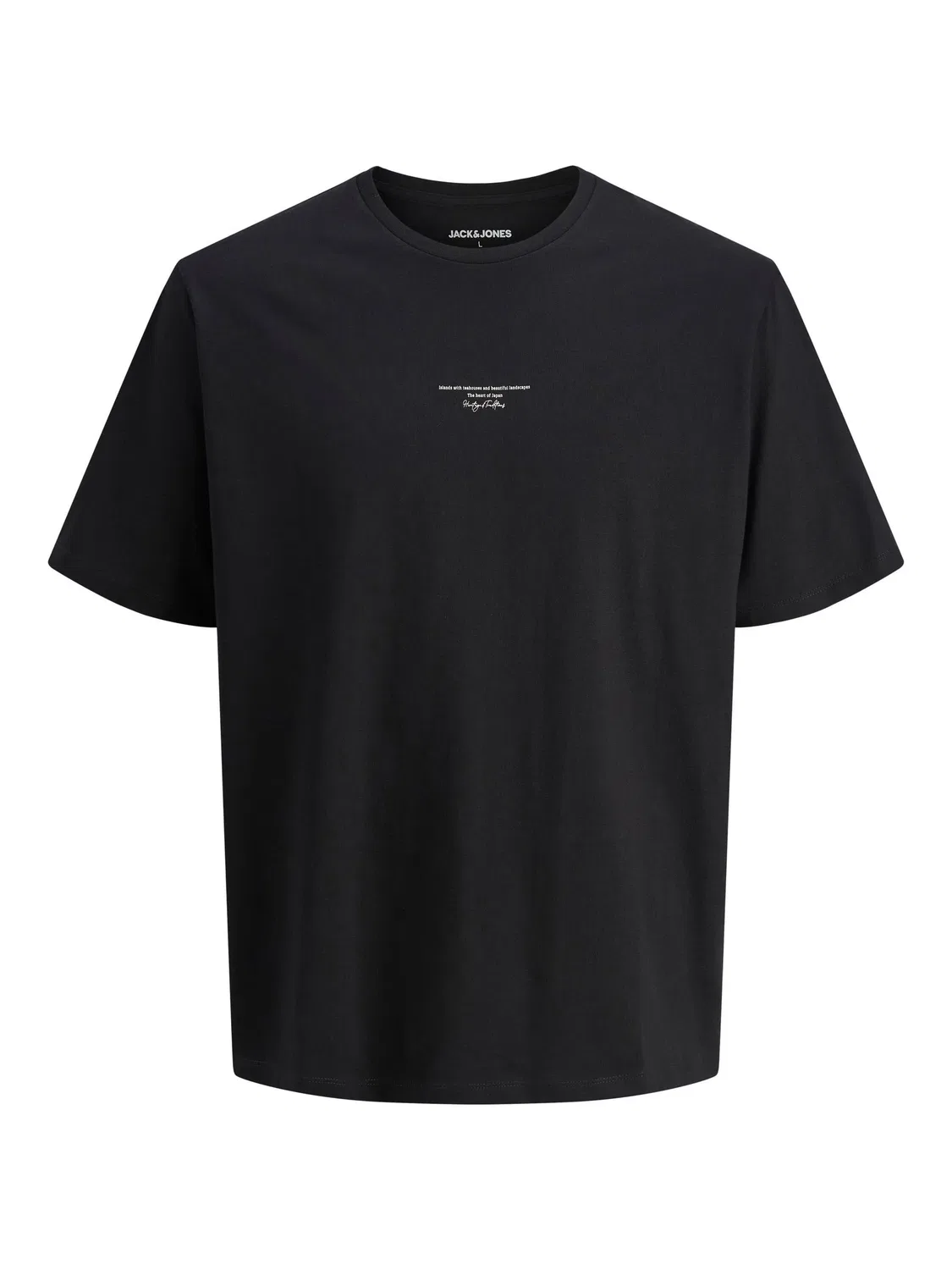 Футболка с принтом, JACK & JONES Junior, черный