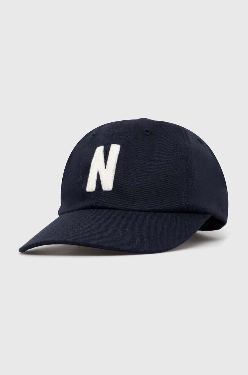 

Хлопковая бейсболка Felt N Twill Sports Cap Norse Projects, темно-синий