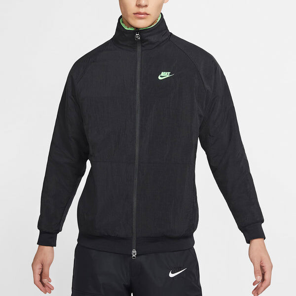 Куртка Nike Big Swoosh Large Logo Double-Sided Suede Jacket Japanese Limited Men's Green (Asia Sizing), зеленый — фото 4