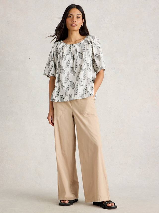 

Топ из органического хлопка жаккард Spruce Pure White Stuff, White/Multi