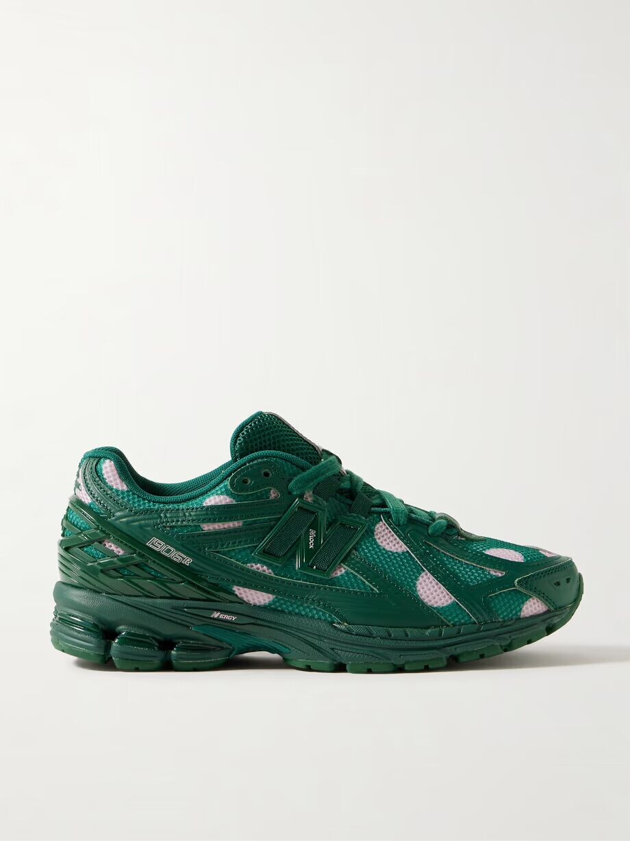 Кроссовки 1906 из искусственной кожи и сетки с резиновой отделкой New Balance, зеленый