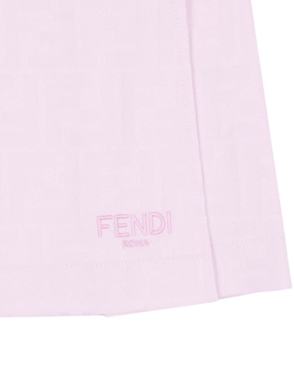 Юбка с логотипом Fendi Kids, розовый — фото 3