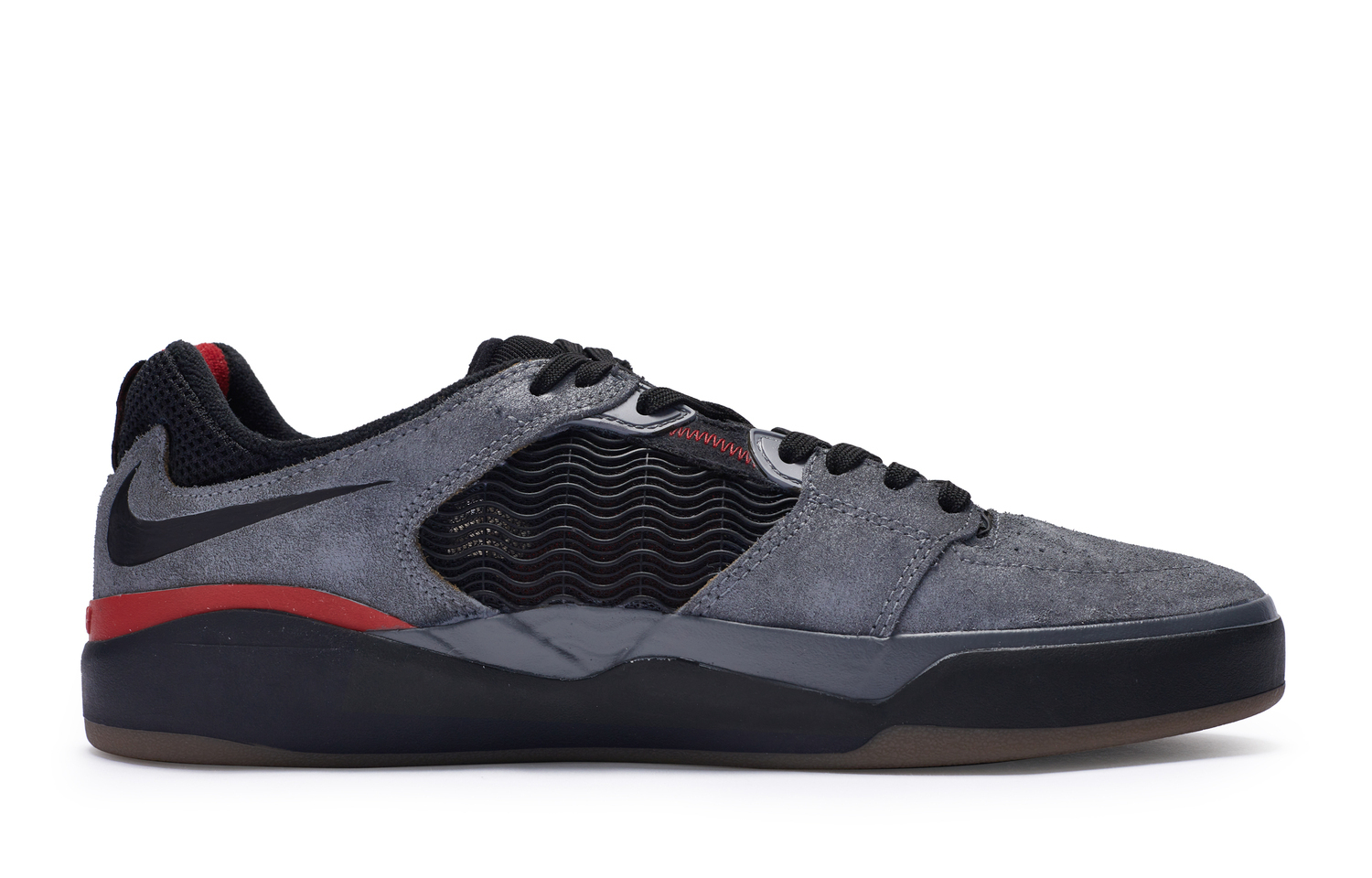 Nike Айсход 811 Мануфактура Мунлит Роуз лоу-топ скейтборд кроссовки унисекс серый красный, цвет Gray Red — фото 3