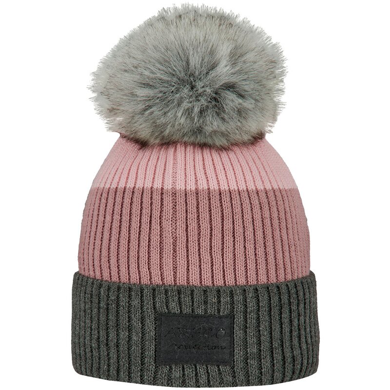 

Шапка с помпоном для юниоров Areco, цвет anthra-flieder