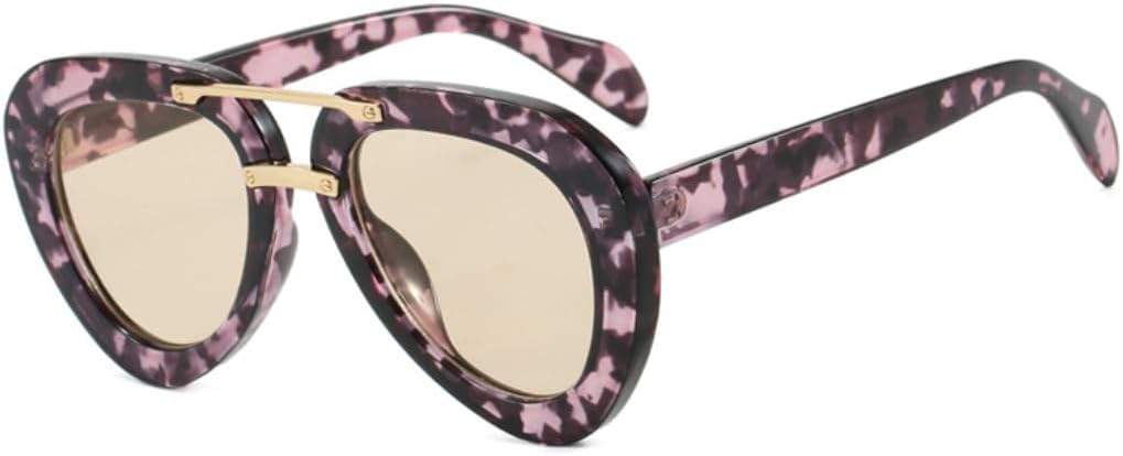 

Модные классические солнцезащитные очки для женщин и мужчин, винтажные солнцезащитные очки в стиле панк, популярные очки для активного отдыха с большой оправой и защитой от УФ-излучения UV400 SZVVBKK, Flower Champagne