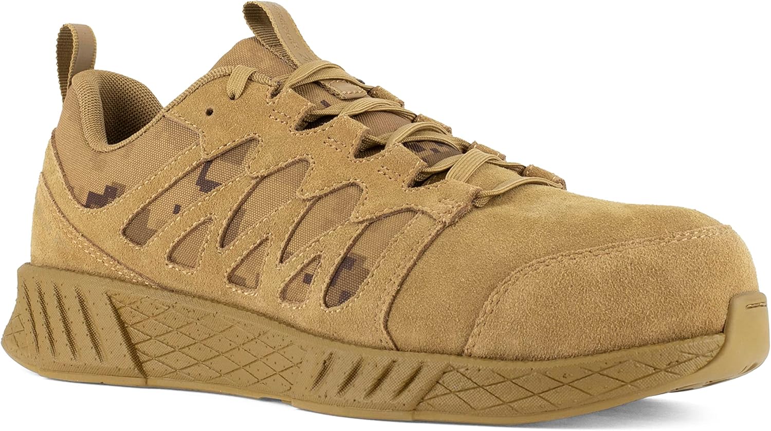 

Мужские тактические ботинки Reebok Floatride Energy с мягким носком и боковой молнией, Coyote