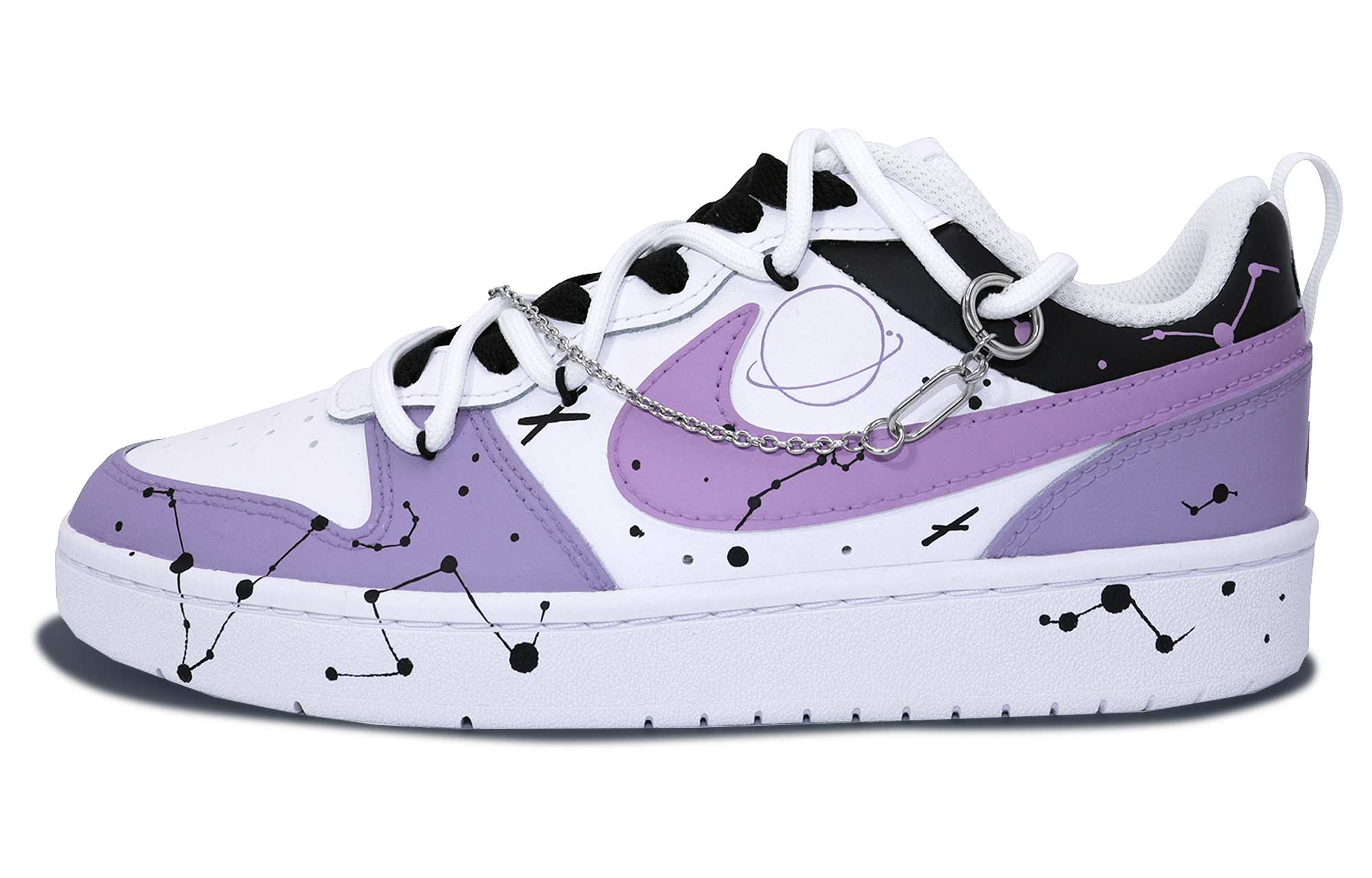 

Кроссовки Nike Court Borough Skateboarding Shoes Women's Low-top Purple/white, зеленый