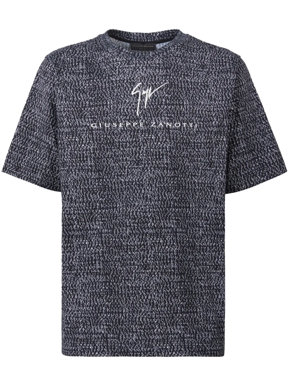 

Футболка с коротким рукавом с логотипом и принтом Giuseppe Zanotti, белый