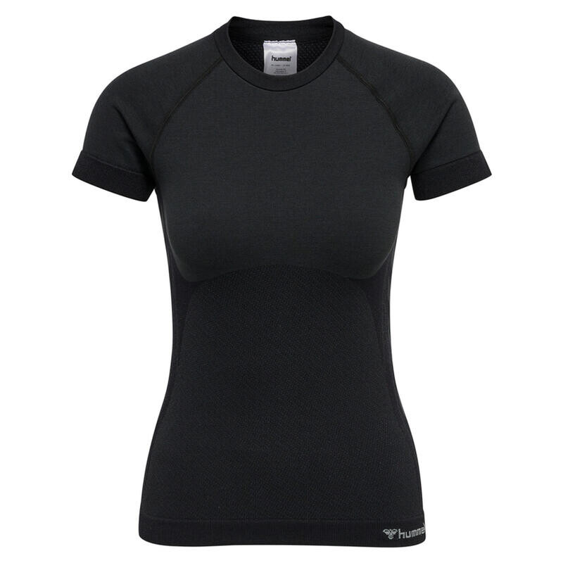 

Hmlclea бесшовная облегающая футболка женская для йоги HUMMEL, цвет schwarz