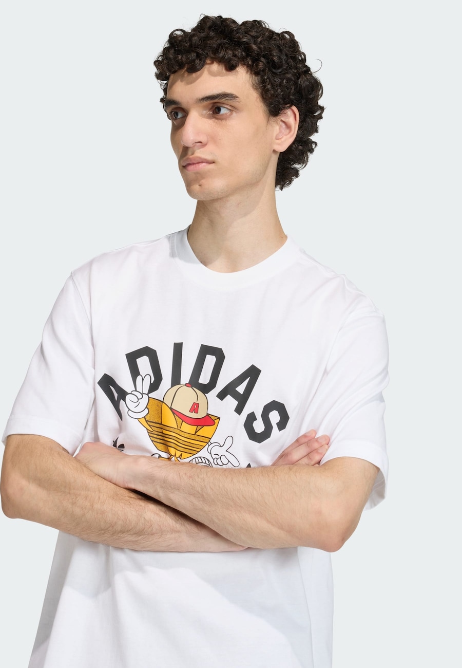 Рубашка ADIDAS ORIGINALS Trefoil Series, белый — фото 4