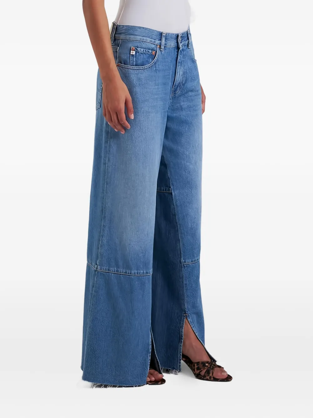 

Джинсы с вставками и разрезами Ag Jeans, синий