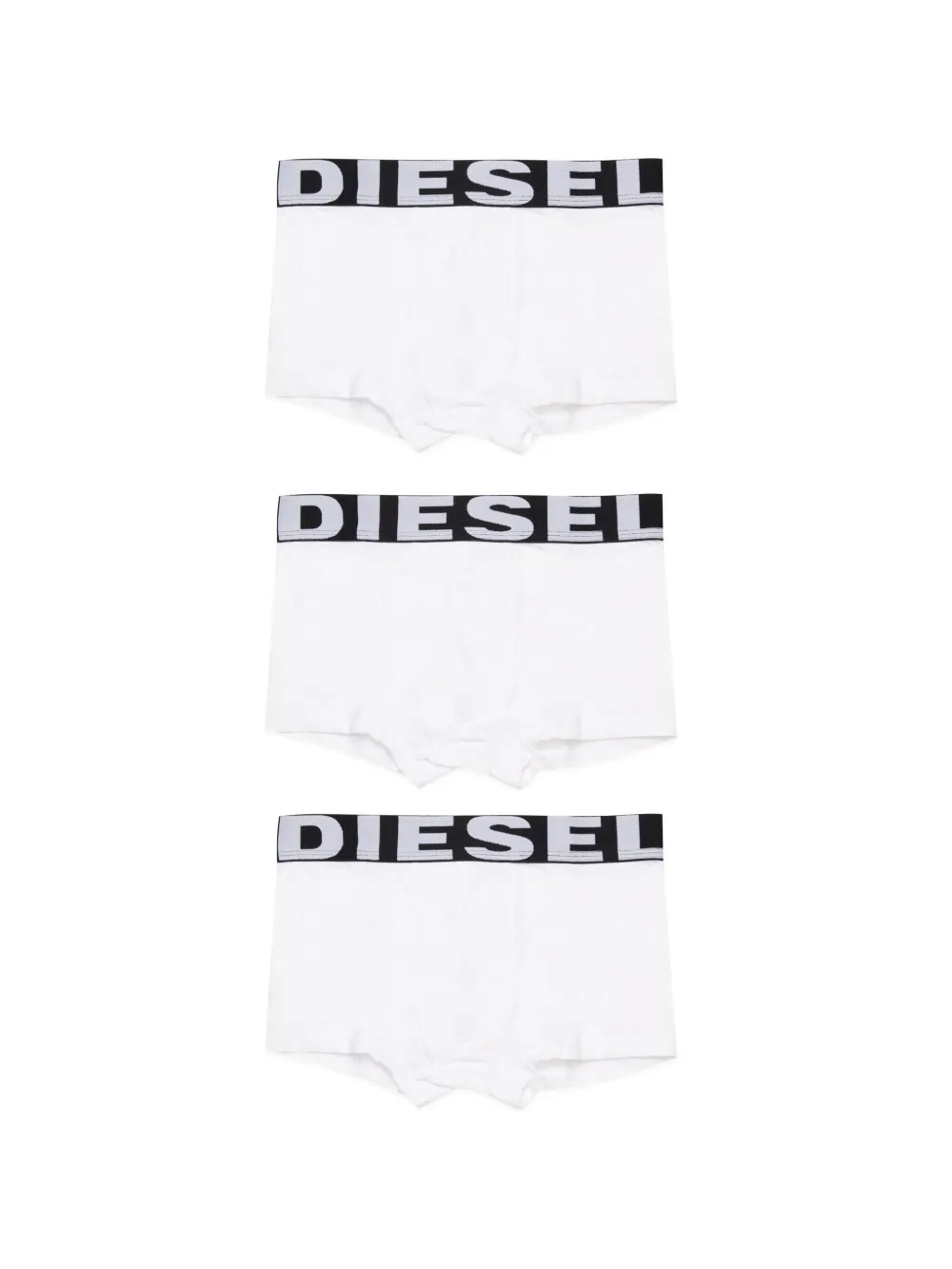 

Комплект из трех боксеров с логотипом Diesel Kids, белый
