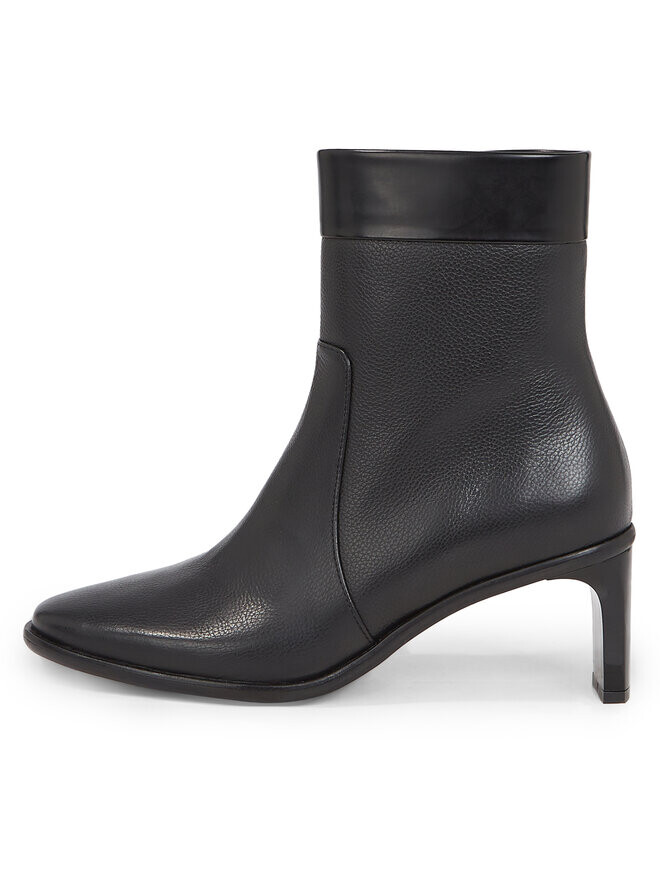 Ботильоны на блочном каблуке Curved Stil Ankle Boot 55 Calvin Klein, черный — фото 4
