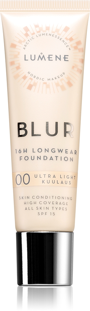 

Стойкая тональная основа Blur 16h с SPF 15 Lumene, atspalvis 00 ultra light (warm) 30 мл