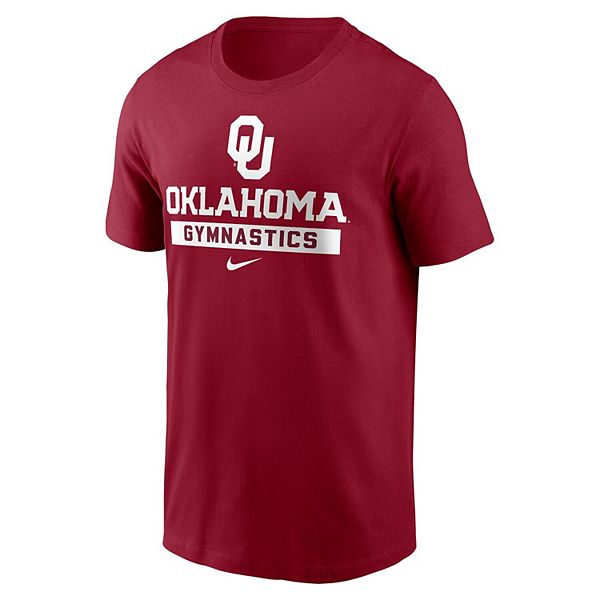 Мужская малиновая футболка Oklahoma Sooners Gymnastics Nike — фото 3