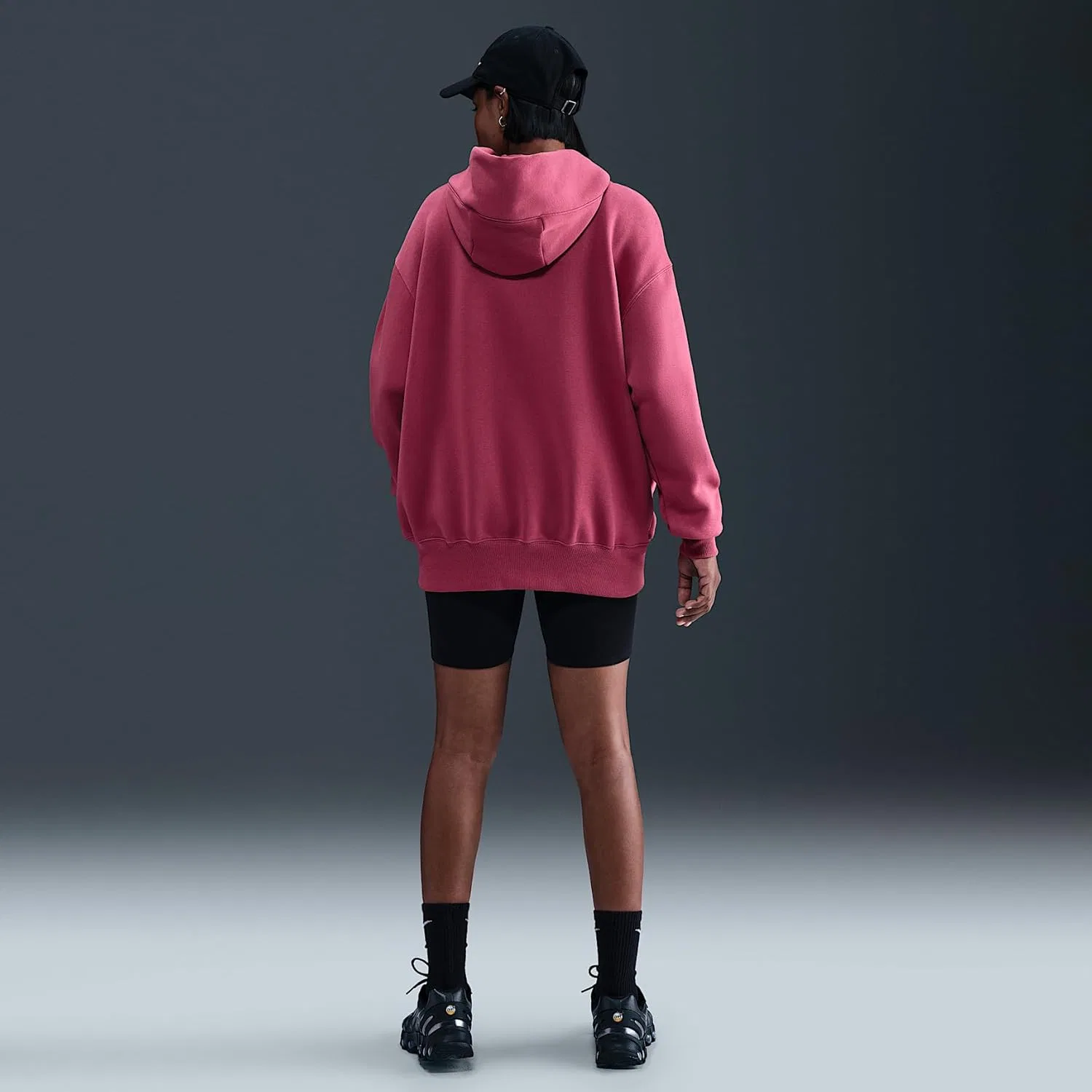 Толстовка женская Nike oversized, Sweet Beet/Sail — фото 4