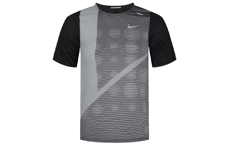 

Nike Футболка мужская, черно-серого цвета