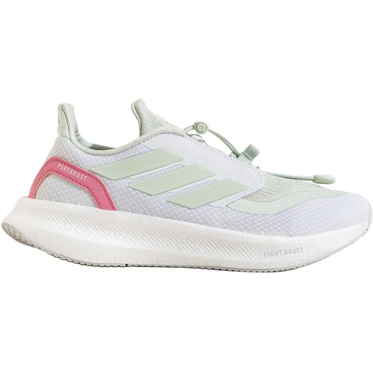 Adidas Pureboost 5 нескользящие износостойкие низкие детские беговые кроссовки white kids' — фото 3