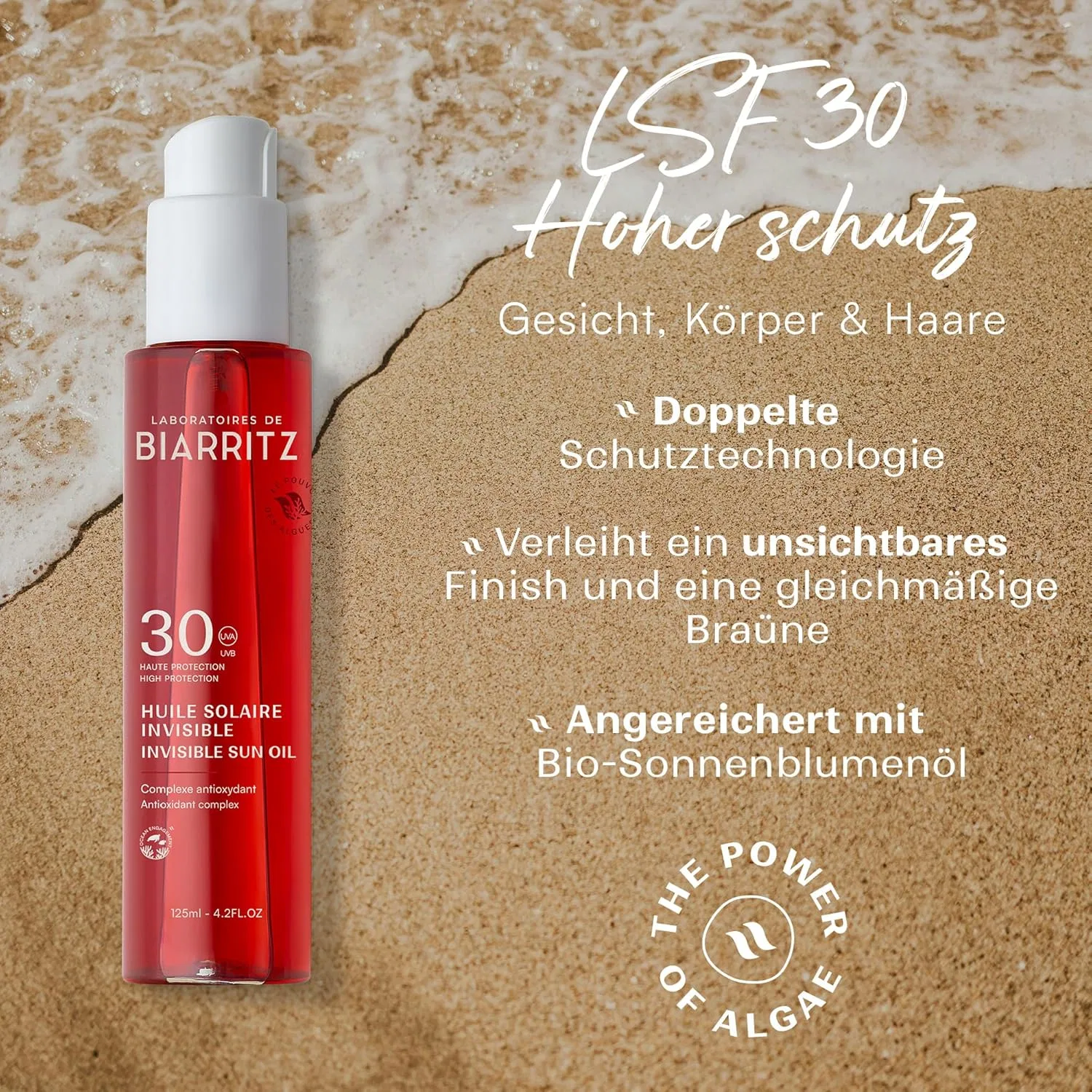 Солнцезащитное масло-спрей SPF30 «Satin Sun Oil» от Laboratoires de Biarritz Laboratoires De Biarritz — фото 2