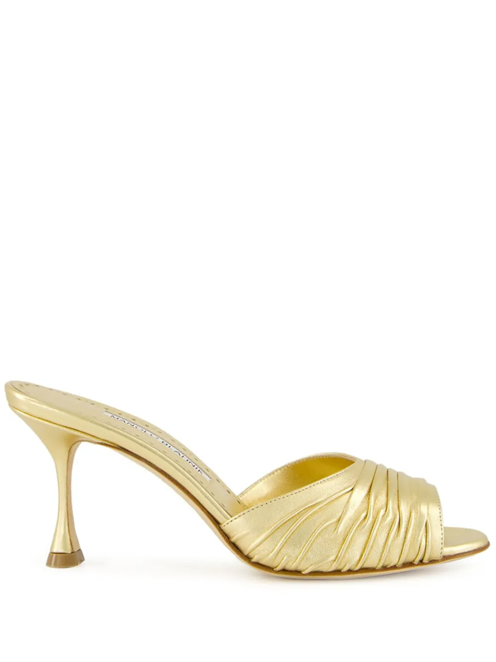 Босоножки Pirua 70 Manolo Blahnik, золотой — фото 2