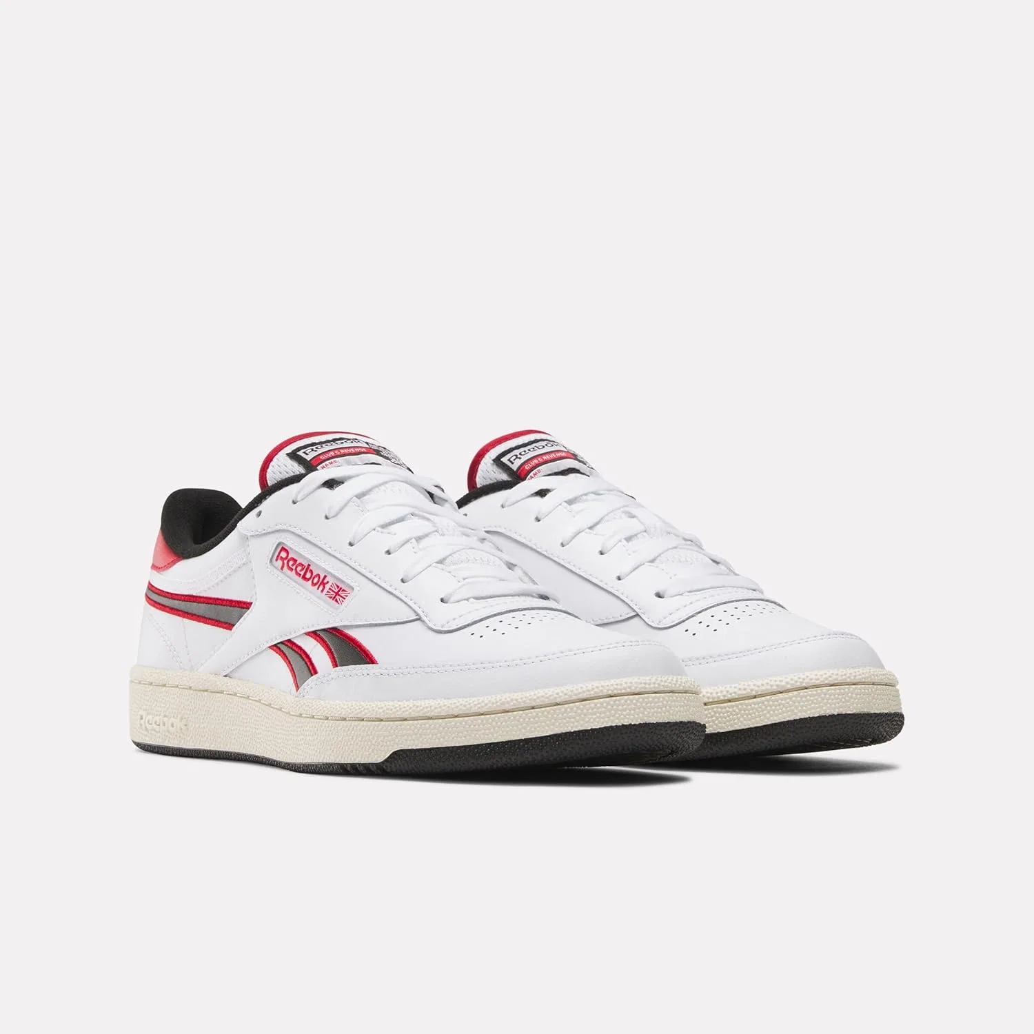 Кроссовки Reebok Unisex Club C Revenge, White Vectorred Black — фото 2