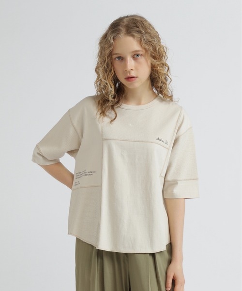 

Футболка с рукавом 3/4, принт «Вафельная смесь» AVIREX, натуральный цвет