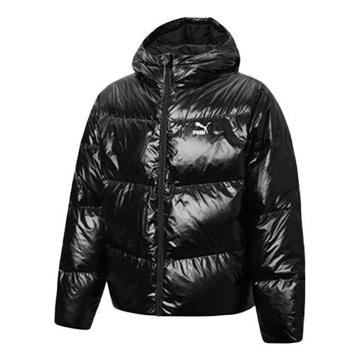 

Куртка shine puffer down jacket 'black' Puma, черный