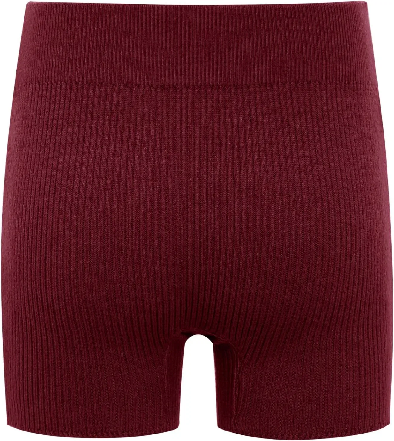Детские шорты для танцев, гимнастики, бега, ребристый трикотаж, Linjinx, Burgundy — фото 4