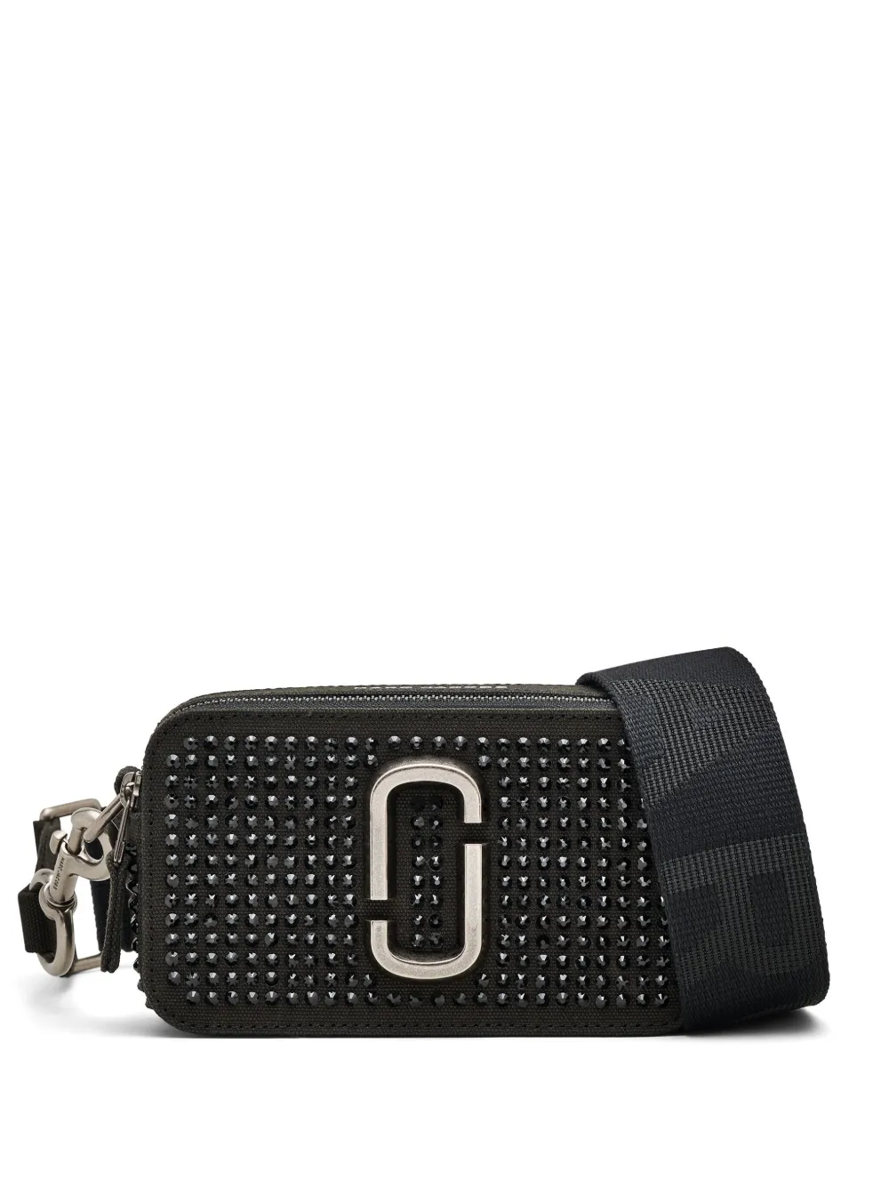 

Каркасная сумка The Crystal Canvas Snapshot MARC JACOBS, черный