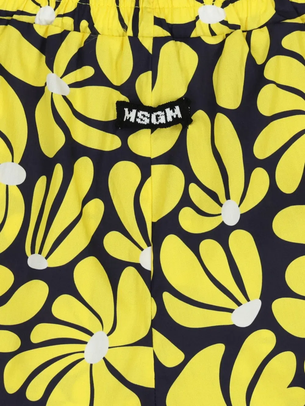 Шорты с цветочным принтом Msgm Kids, синий — фото 2