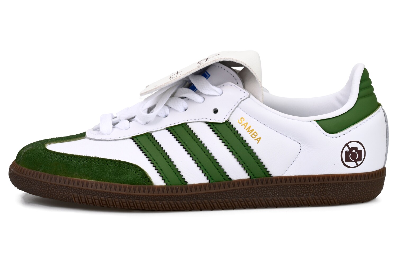

Кроссовки для скейтбординга Samba унисекс с низким верхом, зеленый/белый Adidas Originals