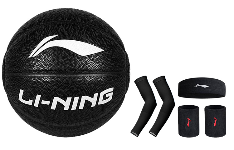 

LINING Badfive PU баскетбольный мяч black размер 7 тренировочный соревновательный unisex