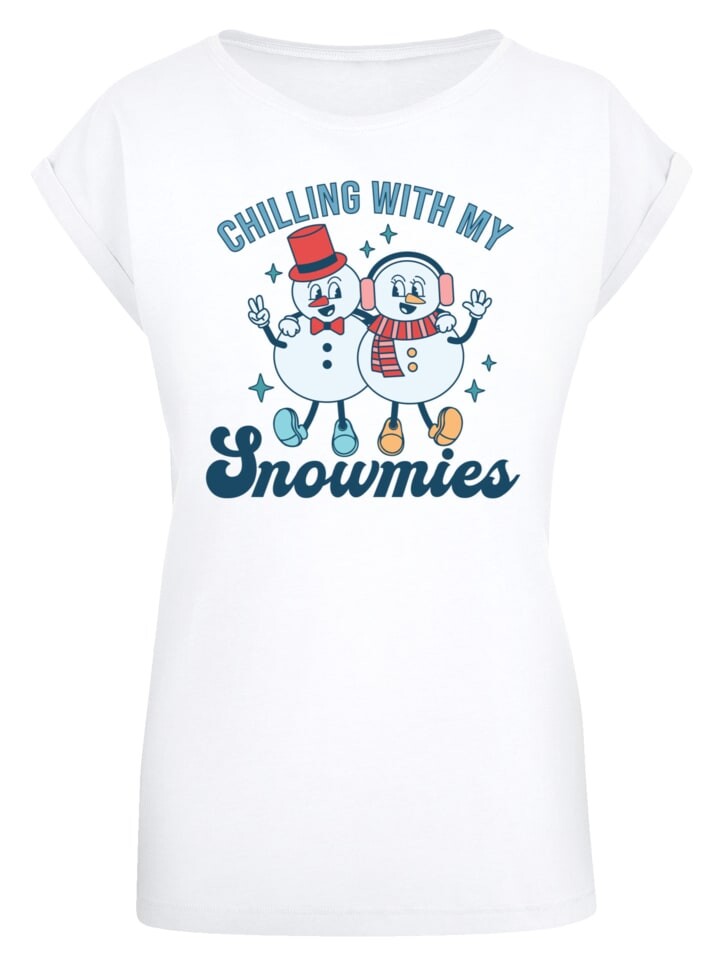 

Футболка F4NT4STIC T-Shirt Chilling with My Snowmies, белый