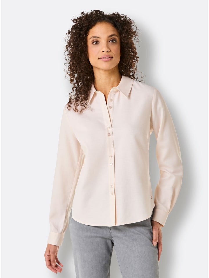 

Блузка-рубашка цвета слоновой кости и экрю creation L