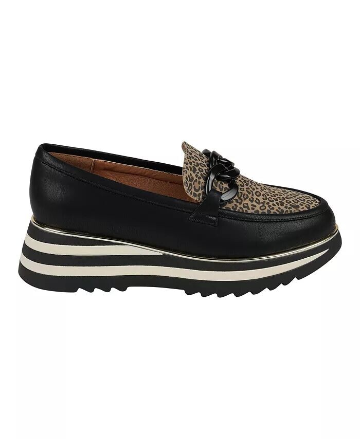Женские лоферы без шнуровки на платформе с цепочкой Женева GC Shoes, мультиколор — фото 2