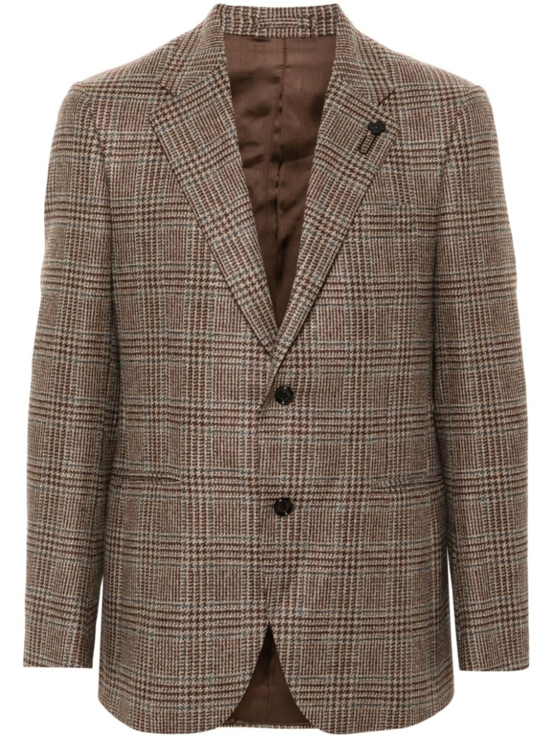 

Пиджак с брошью Lardini, нейтральный цвет