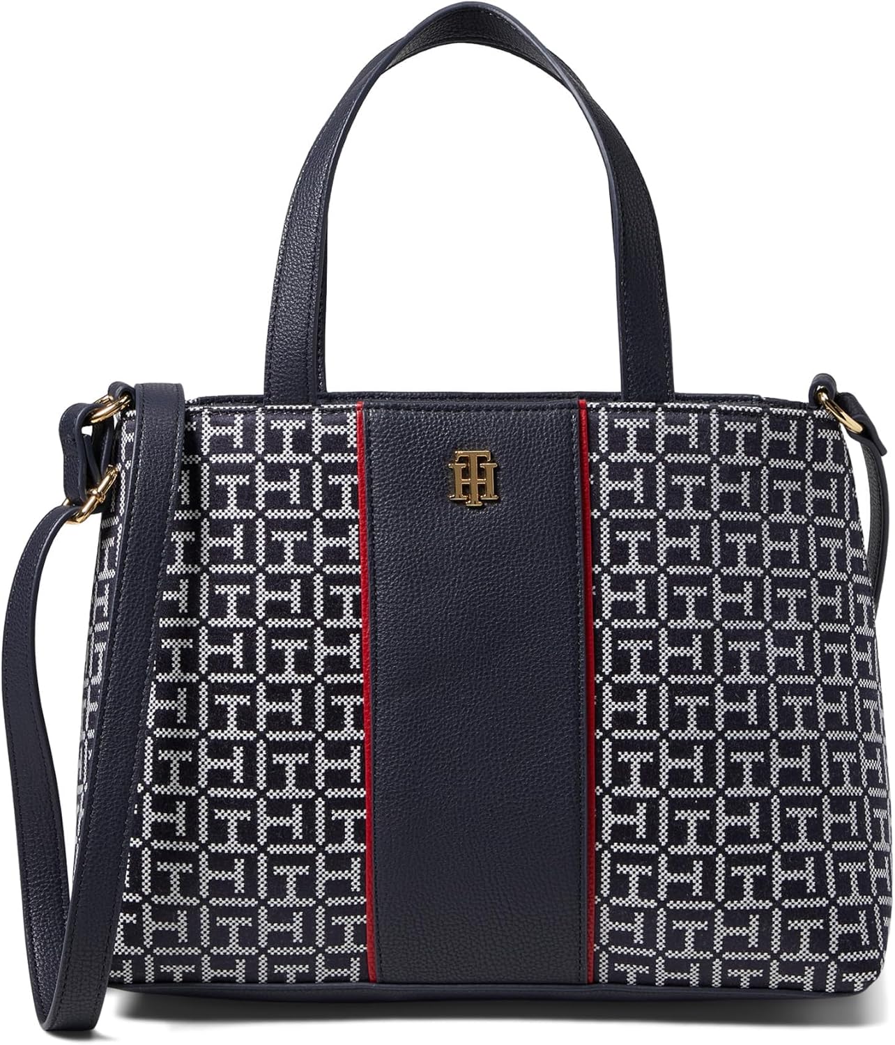 

Женская сумка-саквояж Tommy Hilfiger Chloe Ii Convertible Rz, Navy/White, Синий, Женская сумка-саквояж Tommy Hilfiger Chloe Ii Convertible Rz, Navy/White