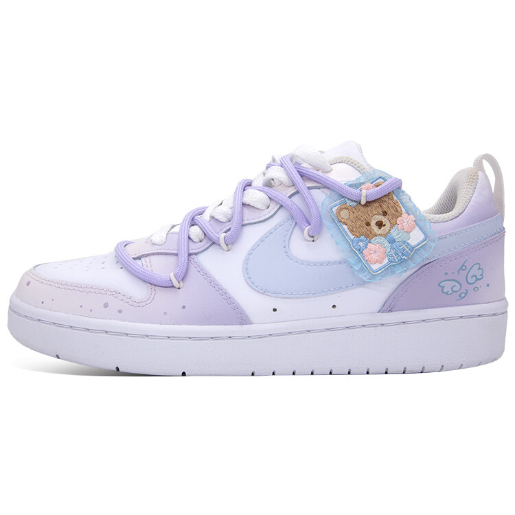

Кроссовки Nike Court Borough Skateboarding Shoes Women's Low-top Purple/white, светло-фиолетовый