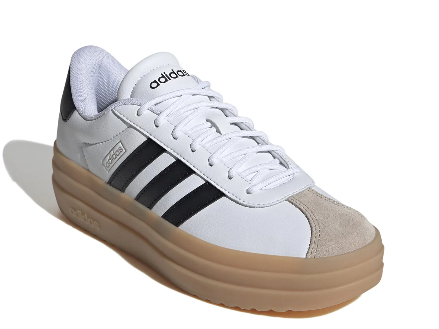 Кроссовки VL Court Bold Platform Sneaker Adidas, белый/черный