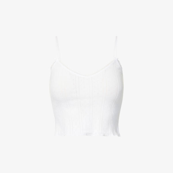 

Топ без рукавов pointelle из органического хлопка Cou Cou Intimates, белый