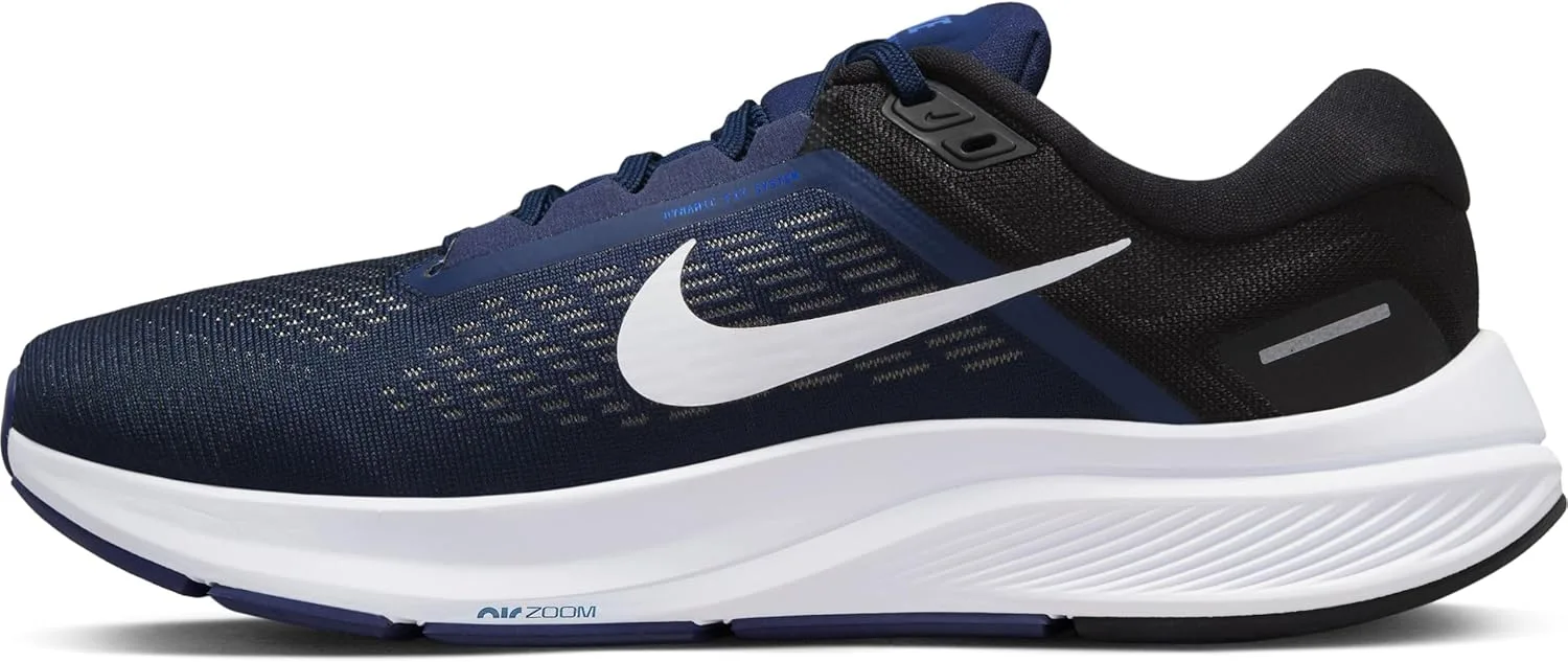 Кроссовки Nike Air Zoom Structure 24, темно-синий/белый-черный-белый, DA8535-402